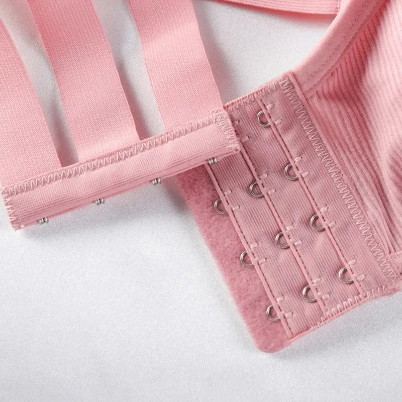 Strapless Wireless Paded Push-Up Bra