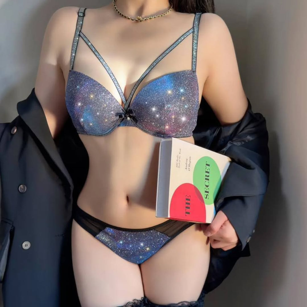 GlitterGlow sparkling Lingerie Set