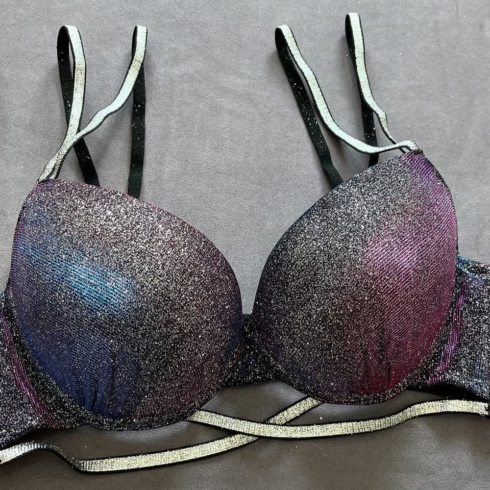 GlitterGlow sparkling Lingerie Set