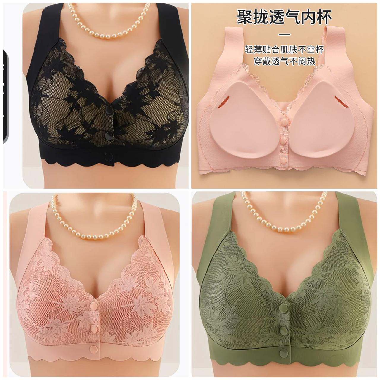 Front Open Comfort Lace Bra