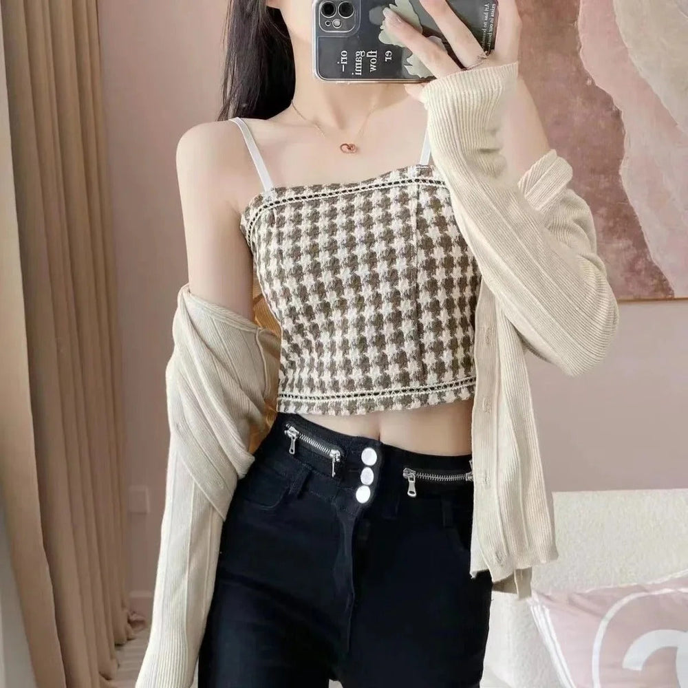 Trim Halter Vest Women's camisole Top