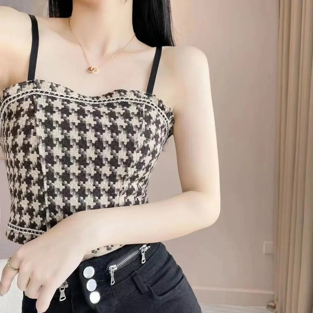 Trim Halter Vest Women's camisole Top
