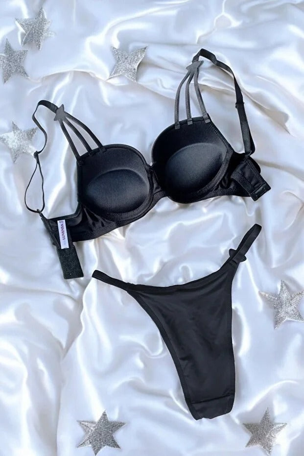 Starstrucks Rhinestone Padded Victoria Bra Set (Bra & Panty)
