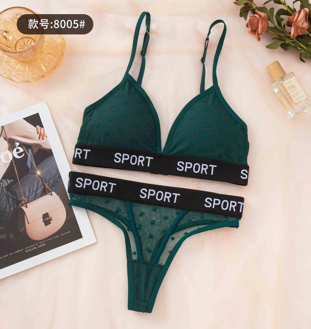 Sporty Net Bra & Panty Set