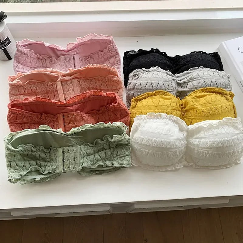 Strapless Crocodile Style Bra With BACK Hook