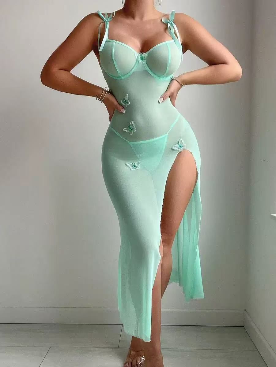 Erotic Sexy Soft Lace Transparent Sleepwear
