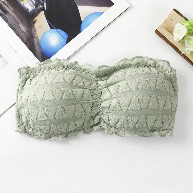 Strapless Crocodile Style Bra With BACK Hook