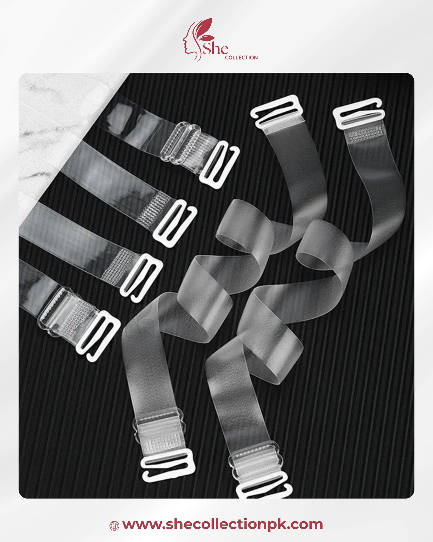 Transparent Bra Straps Invisible Anti Slip Adjustable Shoulder Strap