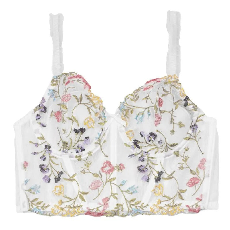 Lace Embroidery  Romantic Floral Push-Up