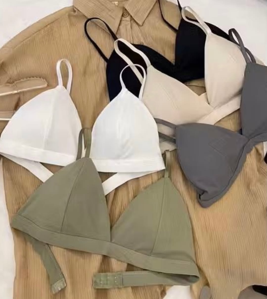 Silk-Feel Triangle Bra – Soft Everyday Bralette