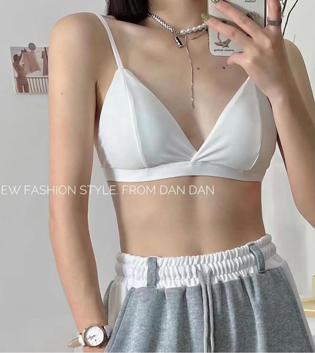 Silk-Feel Triangle Bra – Soft Everyday Bralette