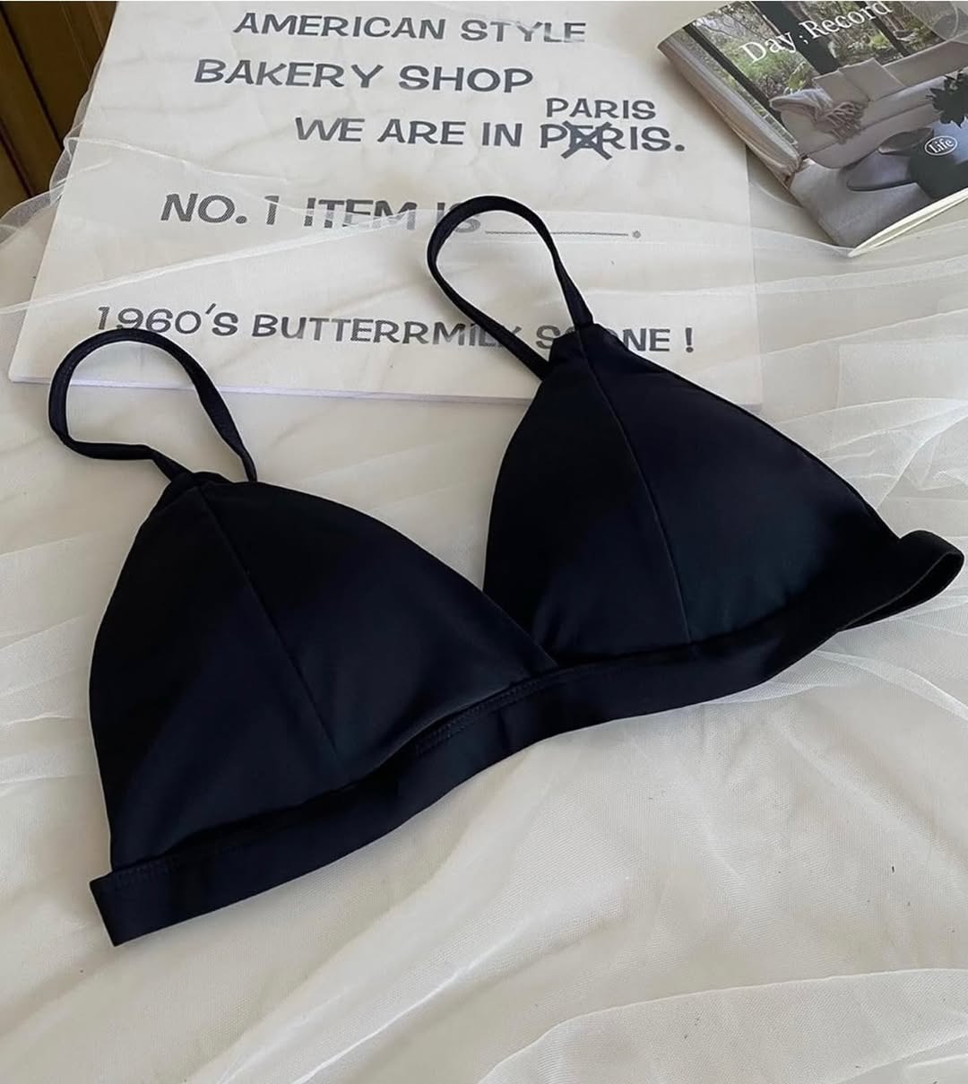 Silk-Feel Triangle Bra – Soft Everyday Bralette