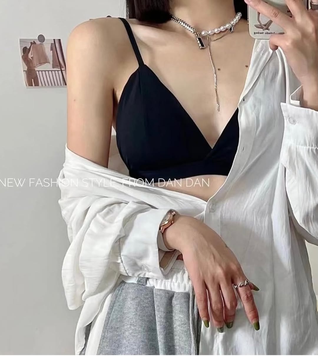 Silk-Feel Triangle Bra – Soft Everyday Bralette
