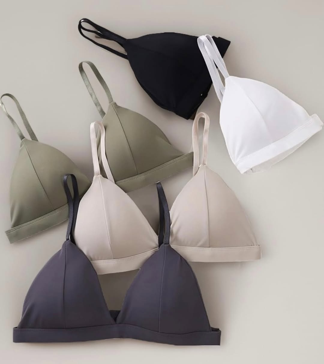 Silk-Feel Triangle Bra – Soft Everyday Bralette