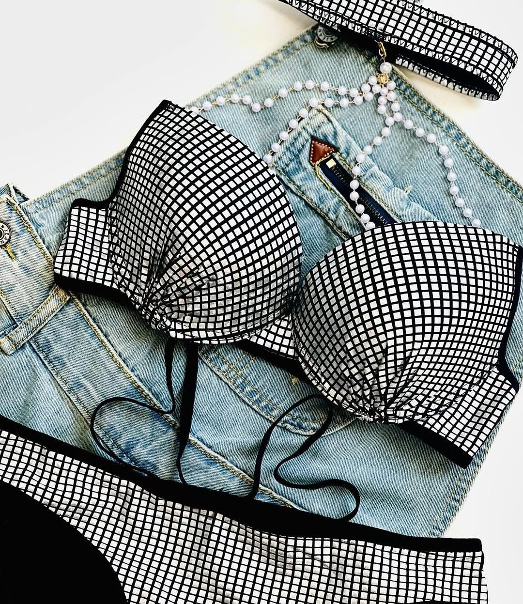 Luxury Rhinestone Crystal Bra & Panty Set