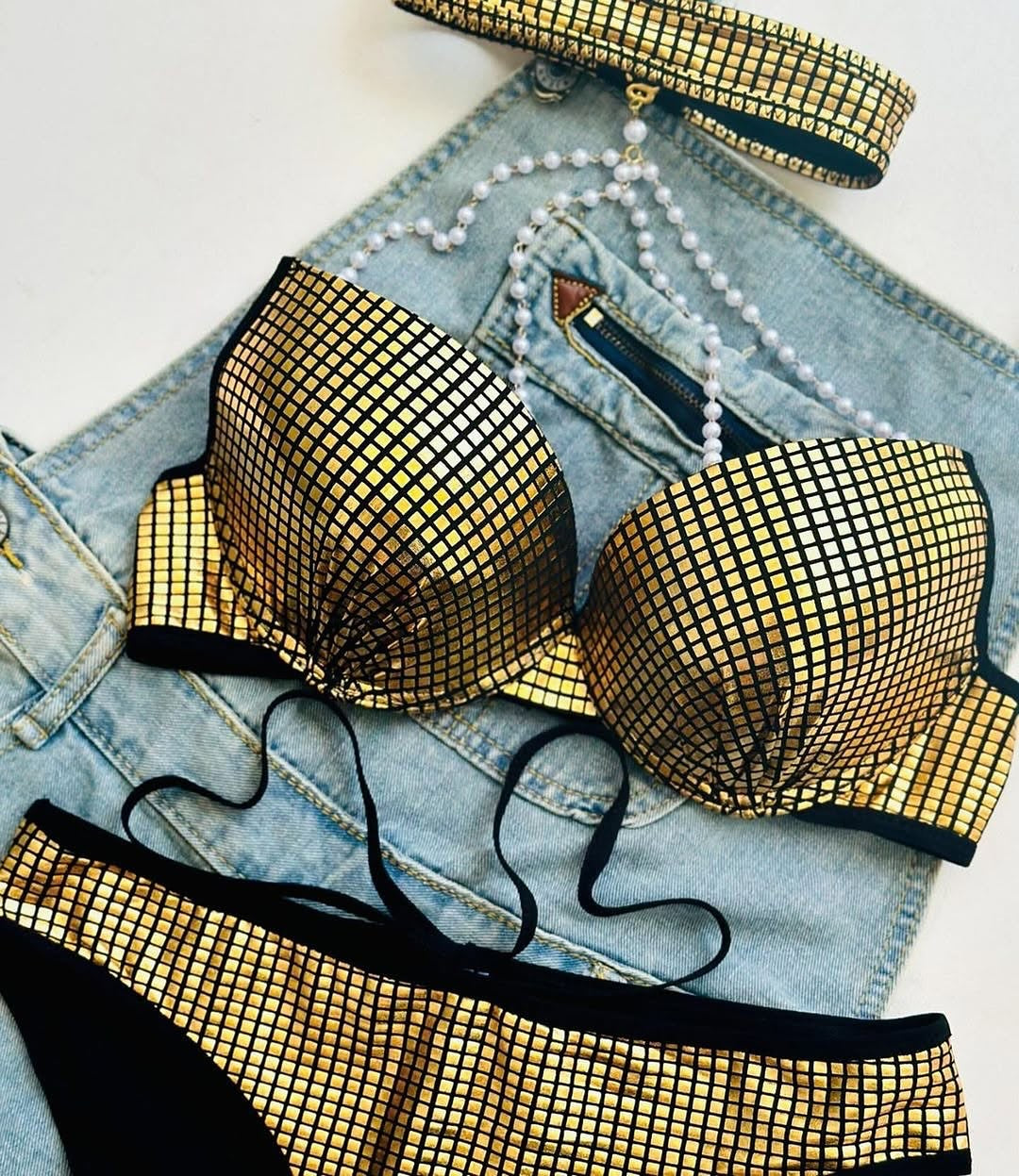 Luxury Rhinestone Crystal Bra & Panty Set