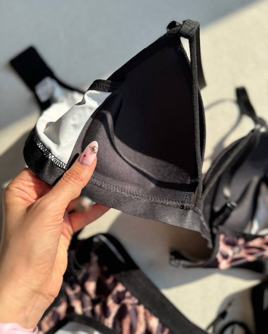 Leopard Print Padded Bra Set