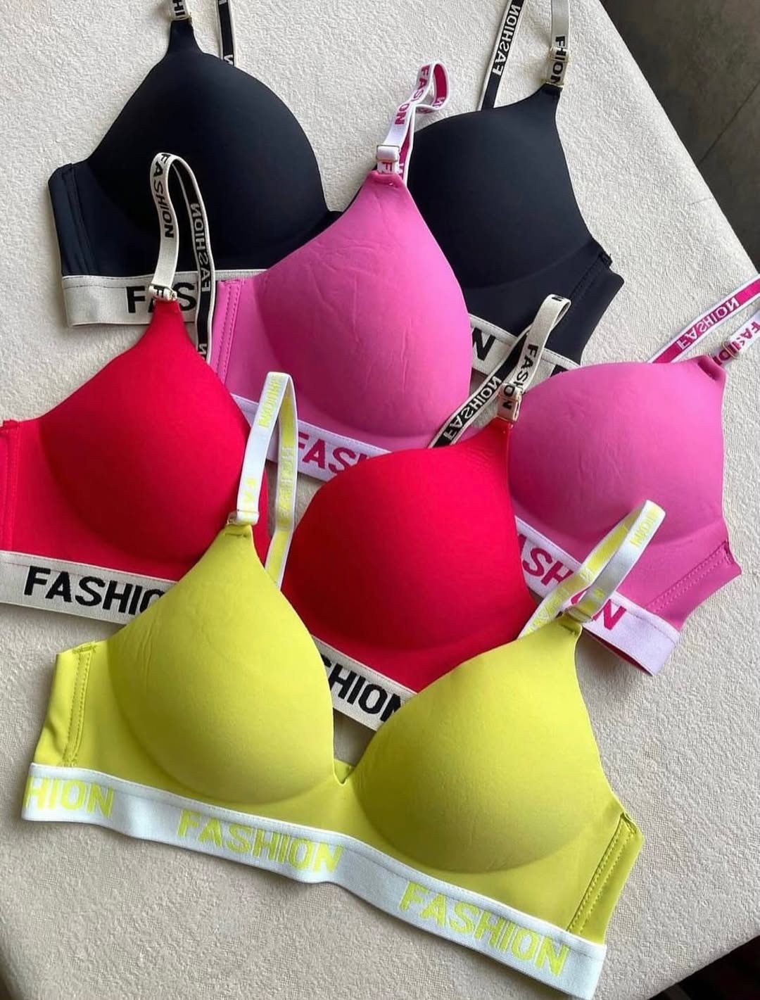 Ultra-Comfort Fashion Strap Padded Bra & Panty Set