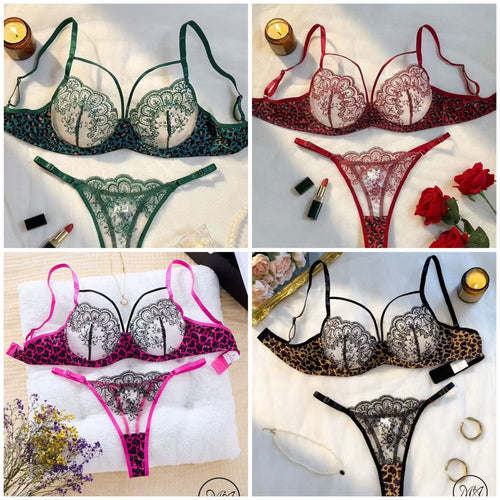 Mesh Magic See-Through Net Bra Set