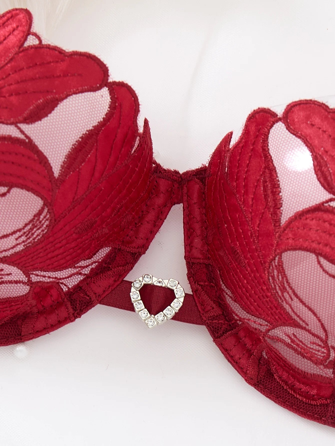 Luxury Floral Embroidery Lingerie Set