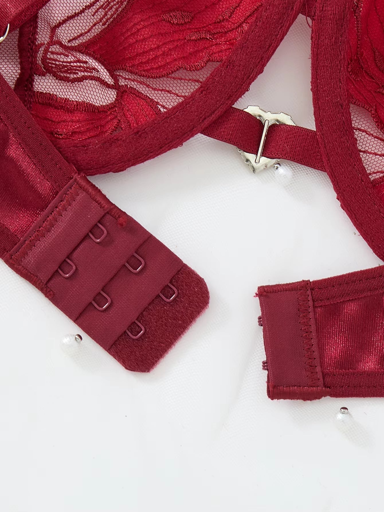 Luxury Floral Embroidery Lingerie Set