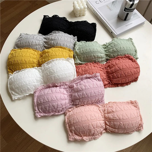 Strapless Crocodile Style Bra With BACK Hook