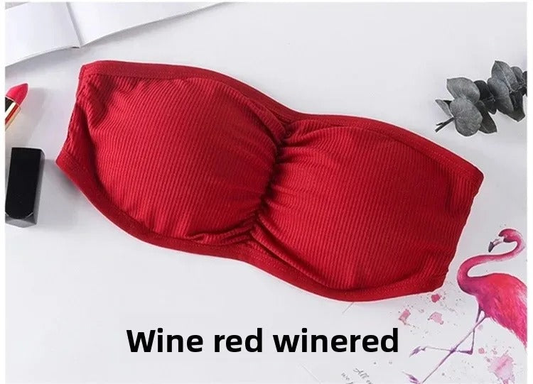 Women's Strapless Wireless Paded Push-Up Bra