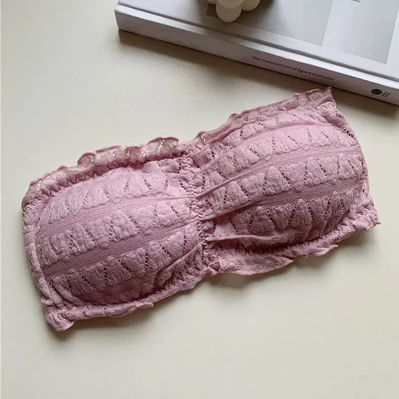 Strapless Crocodile Style Bra With BACK Hook
