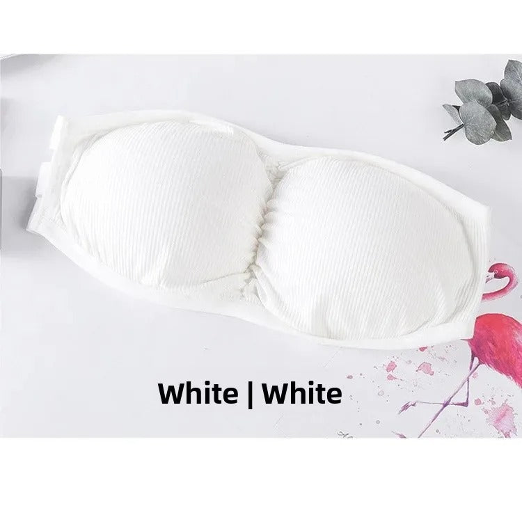 Women's Strapless Wireless Paded Push-Up Bra