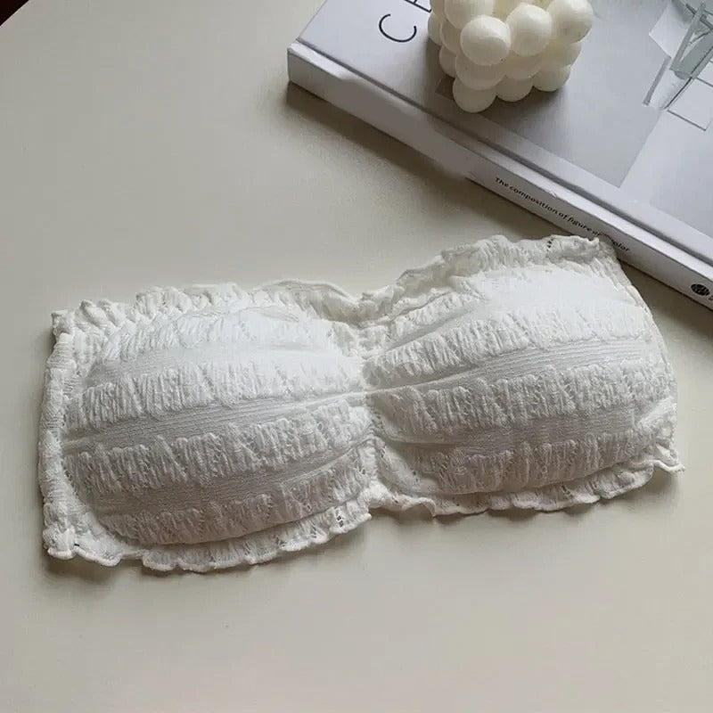 Strapless Crocodile Style Bra With BACK Hook