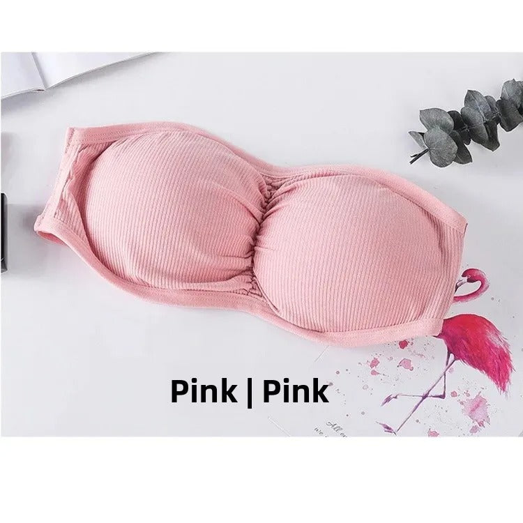 Women's Strapless Wireless Paded Push-Up Bra