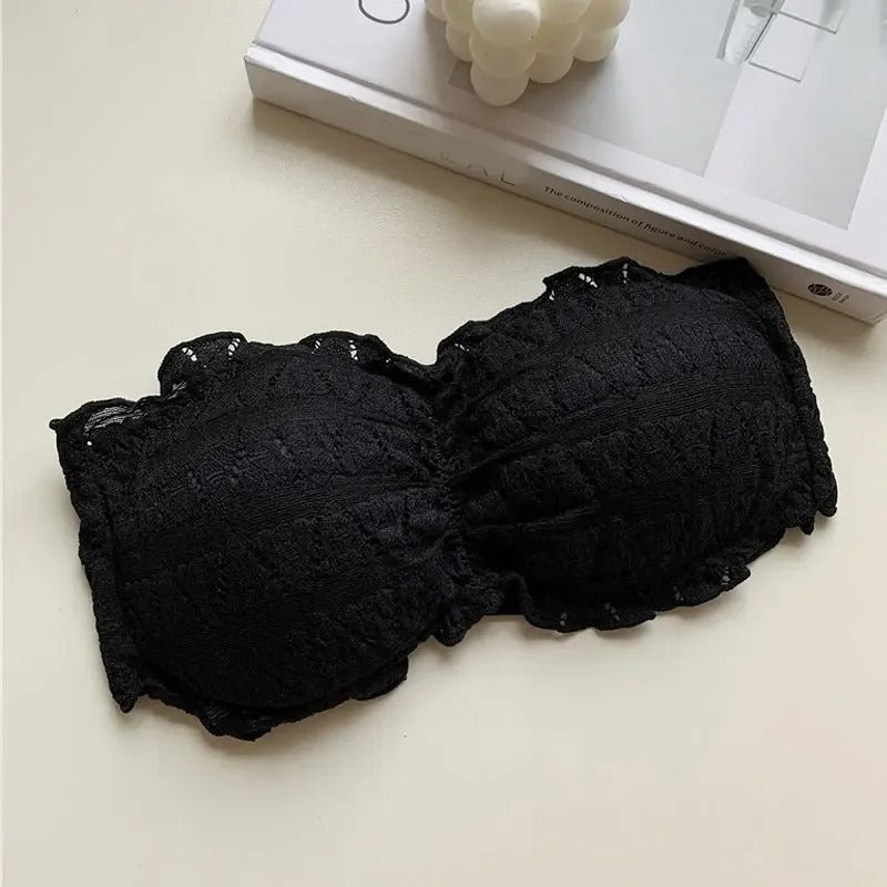 Strapless Crocodile Style Bra With BACK Hook