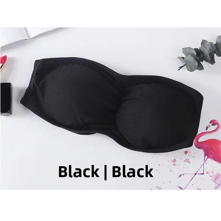 Women's Strapless Wireless Paded Push-Up Bra
