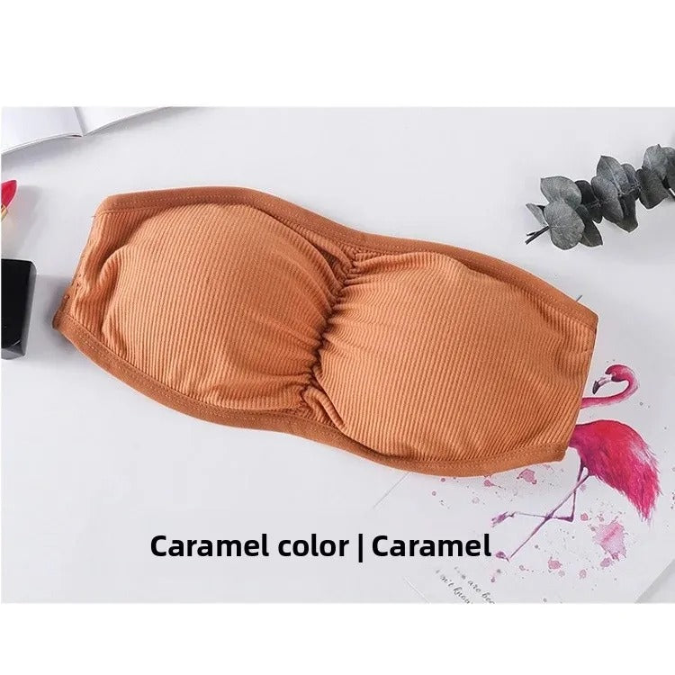 Women's Strapless Wireless Paded Push-Up Bra