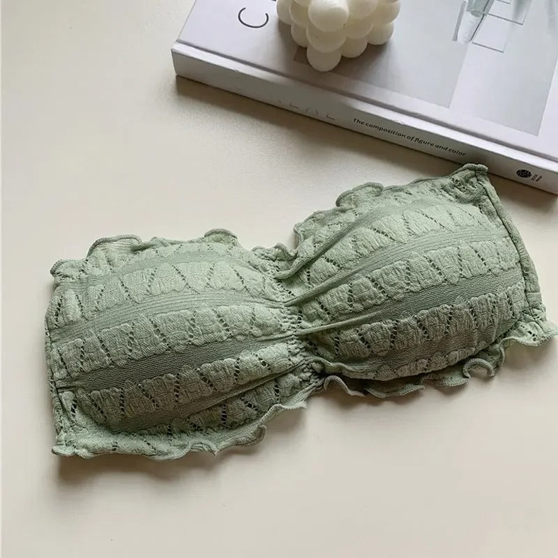 Strapless Crocodile Style Bra With BACK Hook