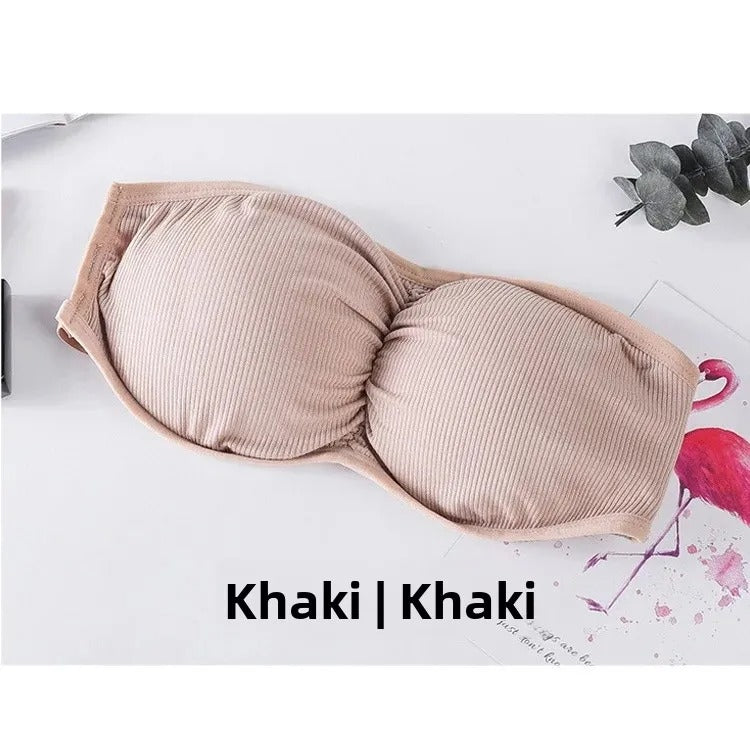 Women's Strapless Wireless Paded Push-Up Bra