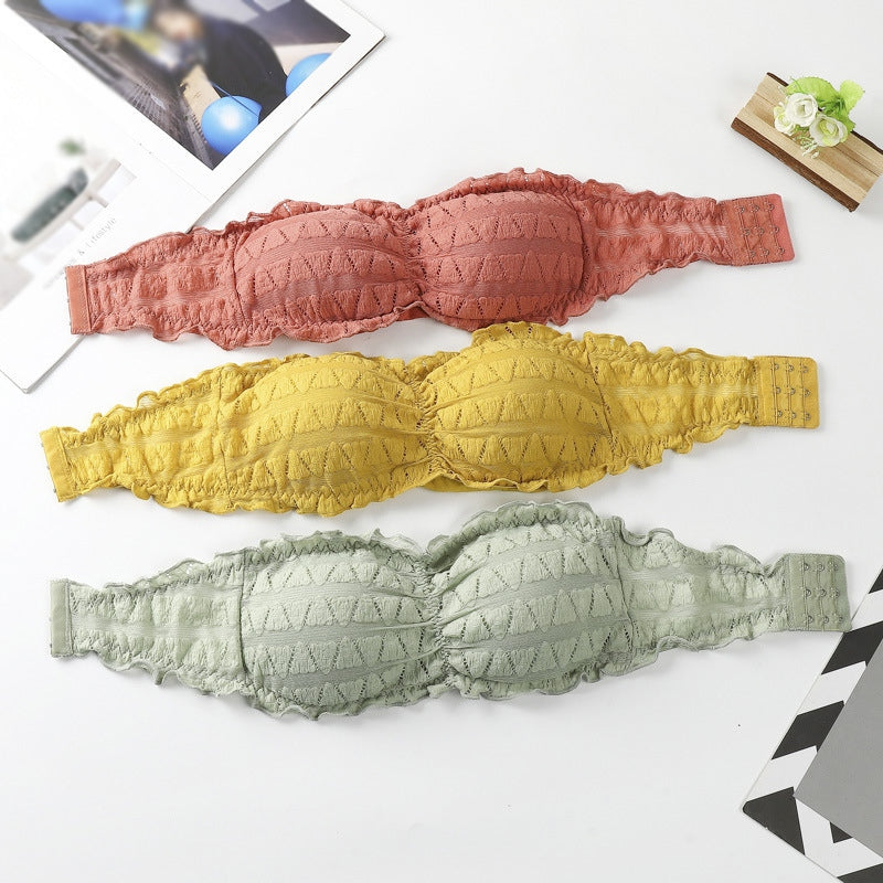 Strapless Crocodile Style Bra With BACK Hook