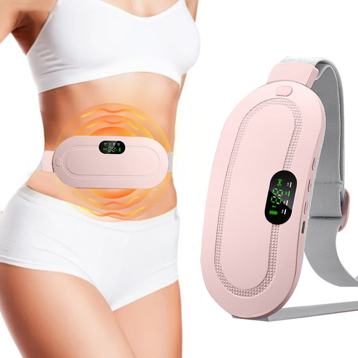 Periods Heating Pad Waist Vibration Massage Device for Cramps Period Pain Relief