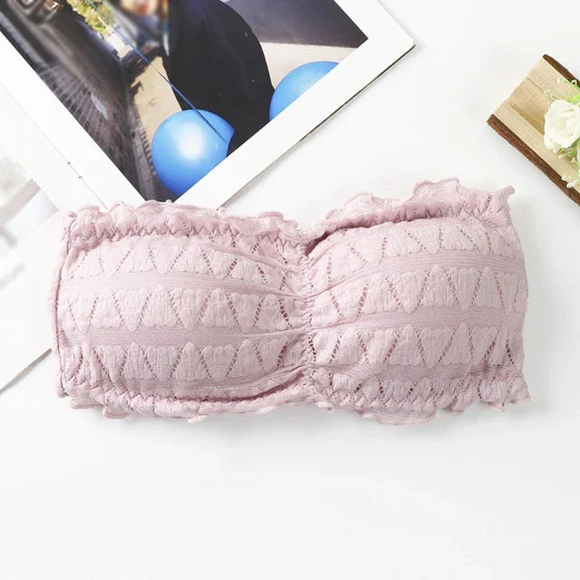 Strapless Crocodile Style Bra With BACK Hook