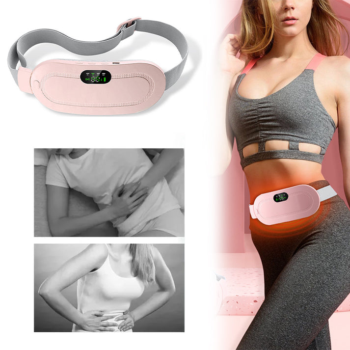 Periods Heating Pad Waist Vibration Massage Device for Cramps Period Pain Relief