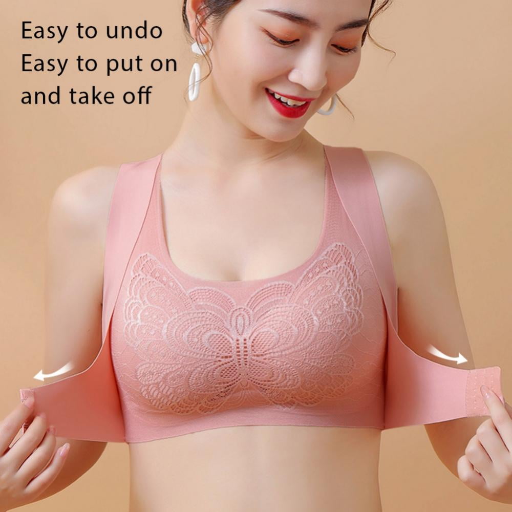 Breast Support Butterfly Front Buckle Push Up Bra