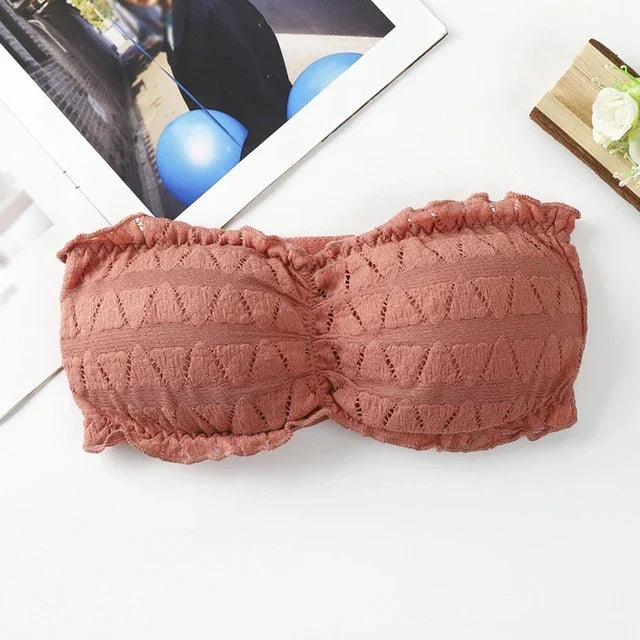 Strapless Crocodile Style Bra With BACK Hook