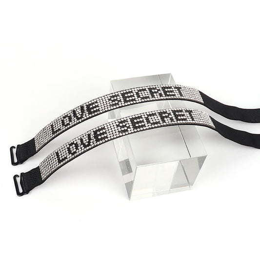 Love Secret multi-color rhinestone shoulder strap bra shoulder strap