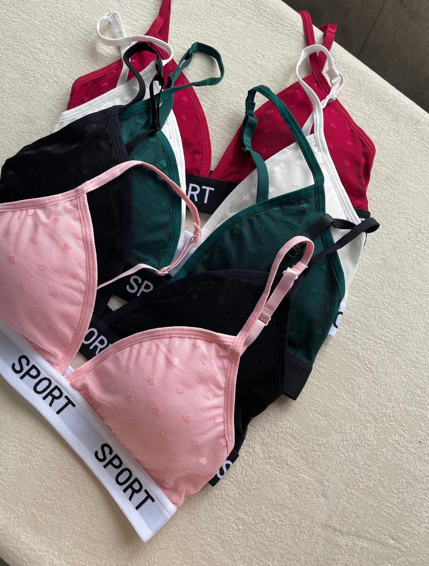 Sporty Net Bra & Panty Set – Soft Mesh Matching Set