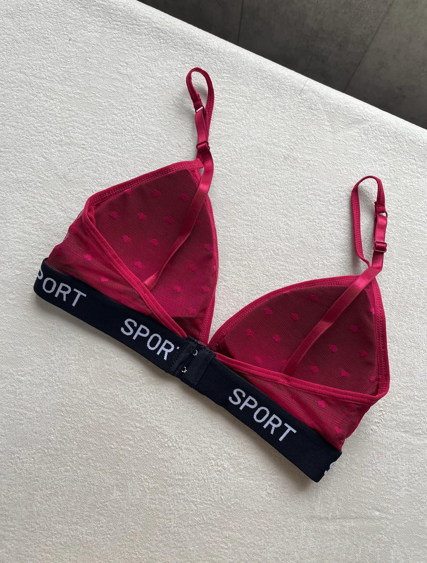 Sporty Net Bra & Panty Set – Soft Mesh Matching Set