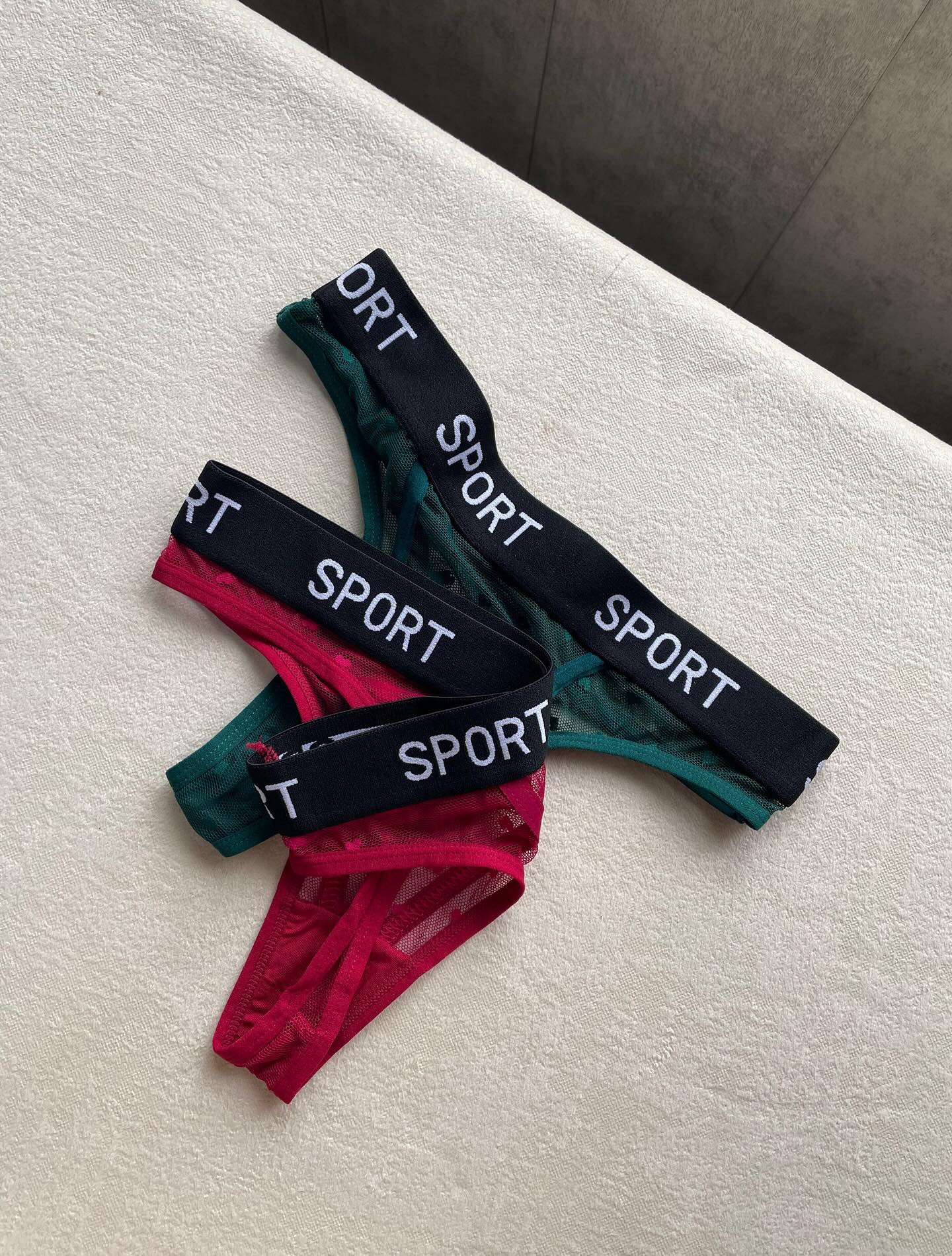 Sporty Net Bra & Panty Set – Soft Mesh Matching Set